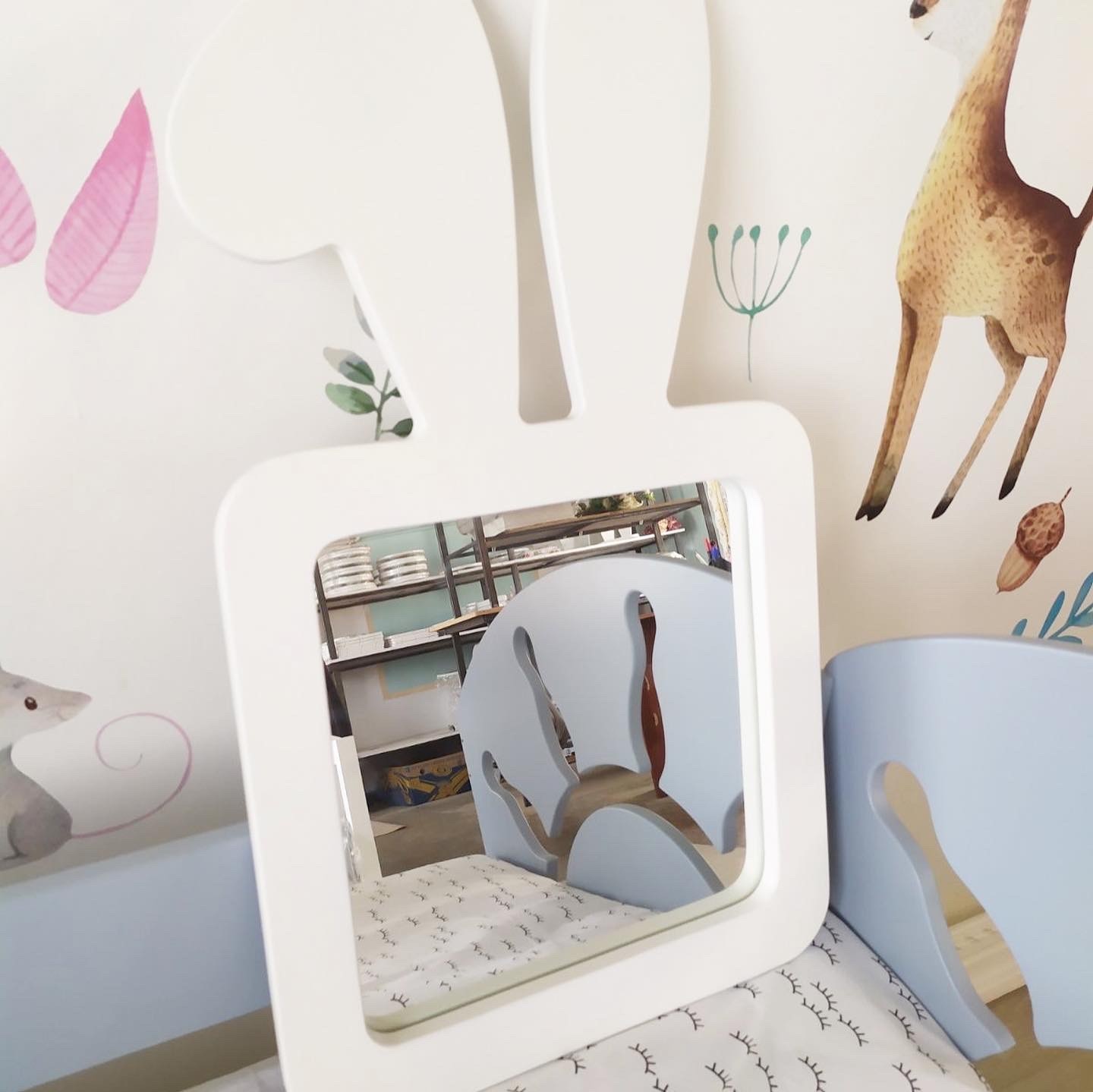 

Зеркало детское Зая FOREST KIDS см белое