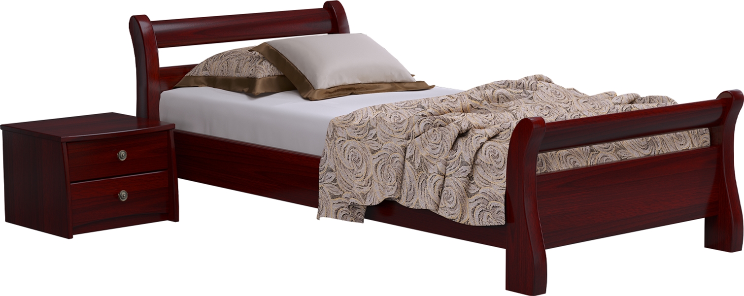 Кровать Estella Диана 80х190 ordf Массив Л2.5 Красное дерево ...