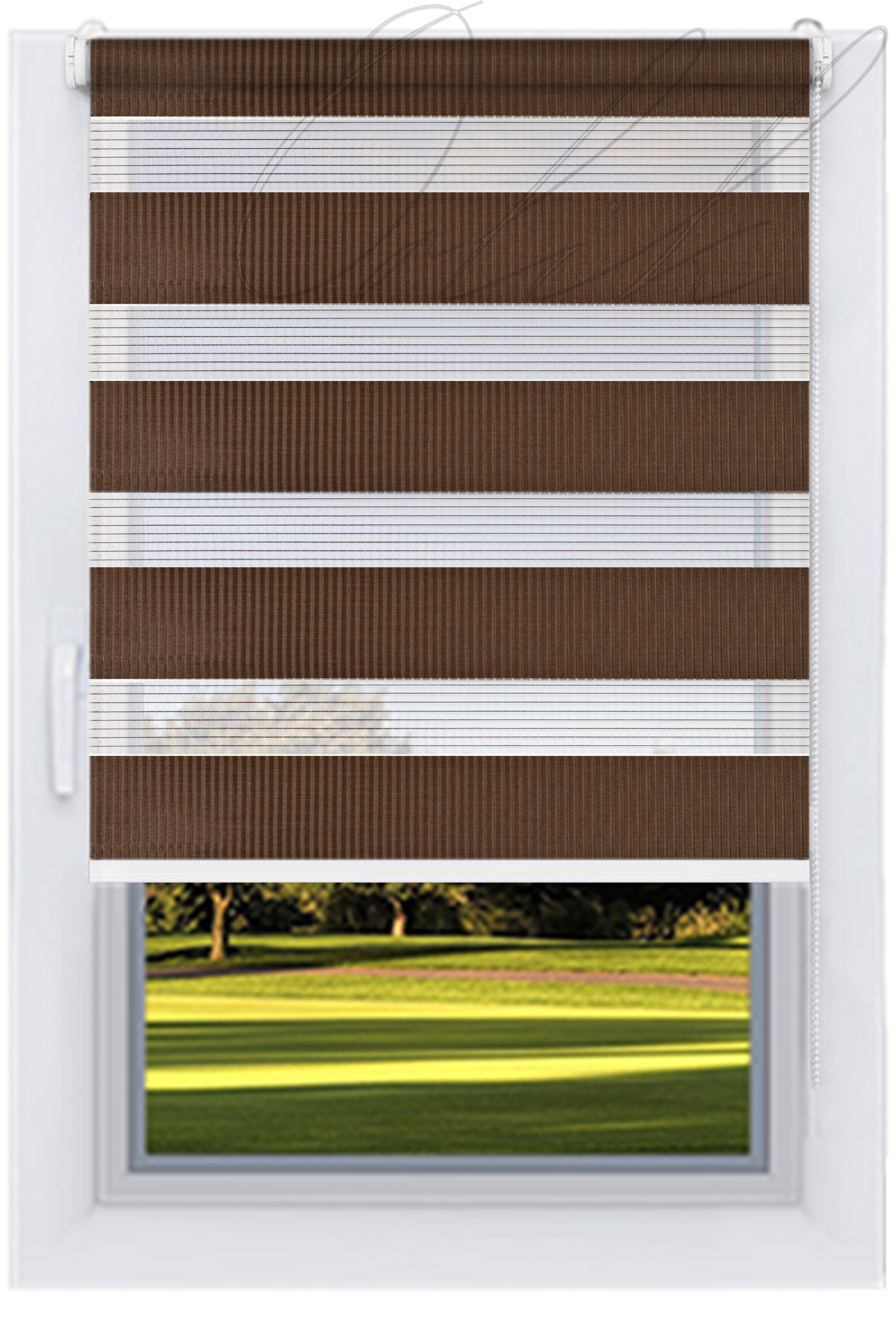 

Ролета тканевая DECOLUX 60 х 200 Серия, ZA, Медно-коричневый, мини 19, белый