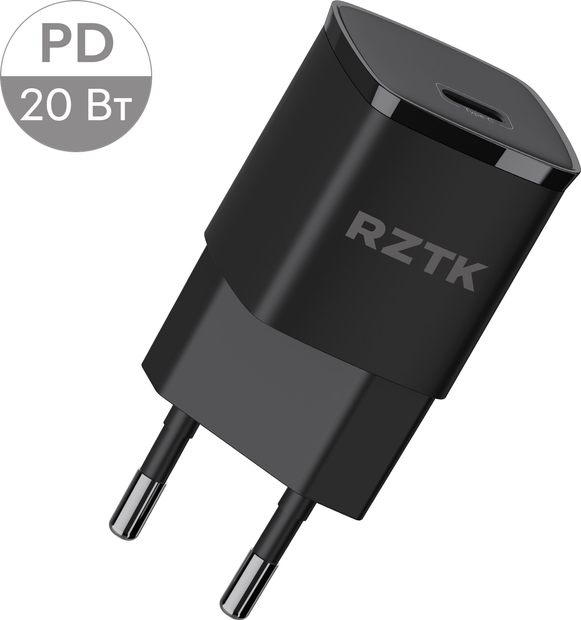 Зарядное устройство RZTK Charger PD 20W Type-C Black – фото, отзывы ...