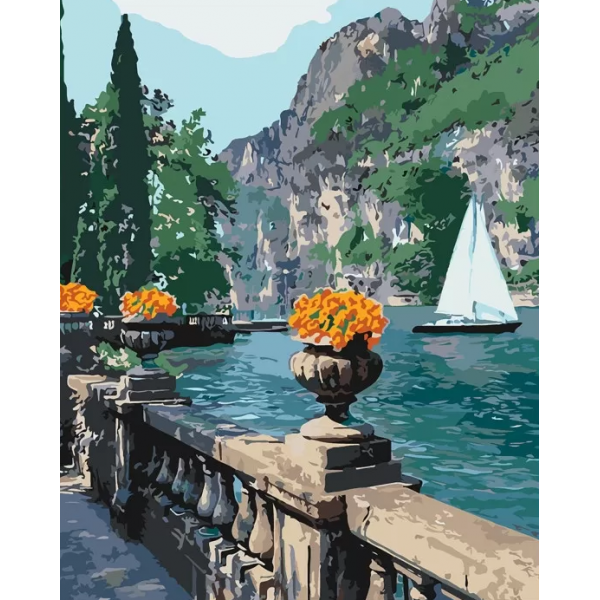 

Картина по номерам. "Морская бухта" 40*50см