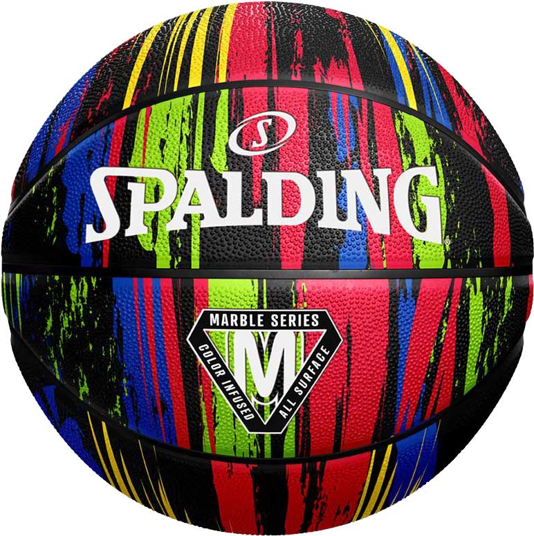 Мяч баскетбольный Spalding Marble Ball (84398Z) Уни 7 Черный ...