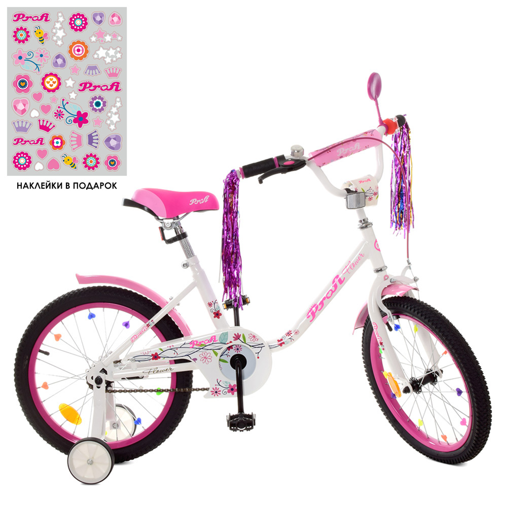 

Велосипед Profi 18" Flower Y1885 White Pink (Y1885)