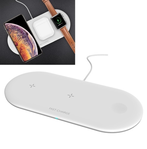 

Беспроводная зарядка Fast Wireless Charger Original OJD-48 3 в 1 WHITE