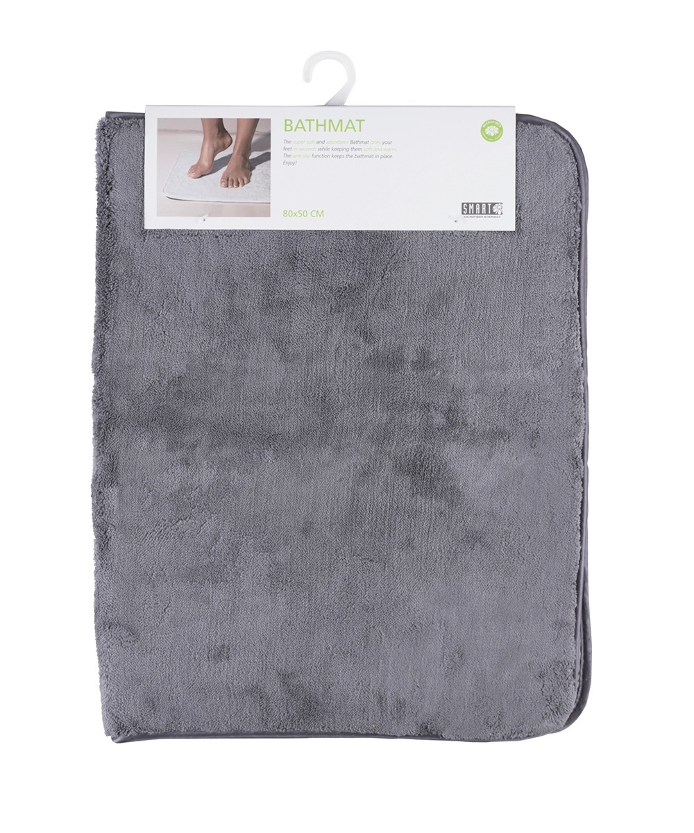 

Коврик в ванную комнату Smart Bathmat Микрофибра 80х50см Cерый