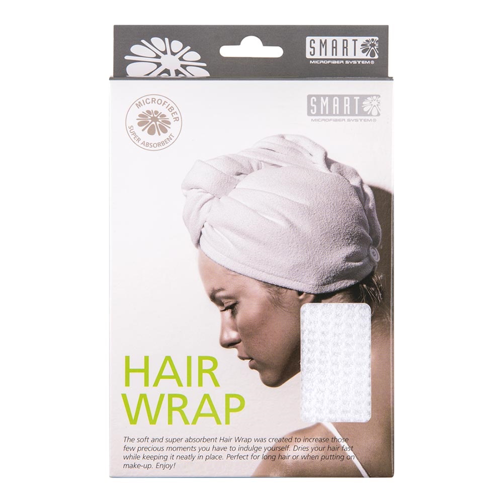 

Полотенце-тюрбан Smart Hair Wrap Microfiber для волос белый