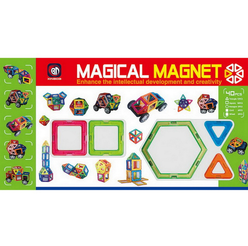 

Магнитный конструктор Magical Magnet 40 деталей