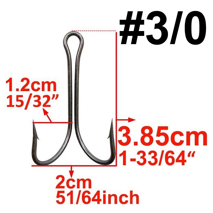 Тройник Gurza Round treble hook ST -36 UV Red №2/0: купить