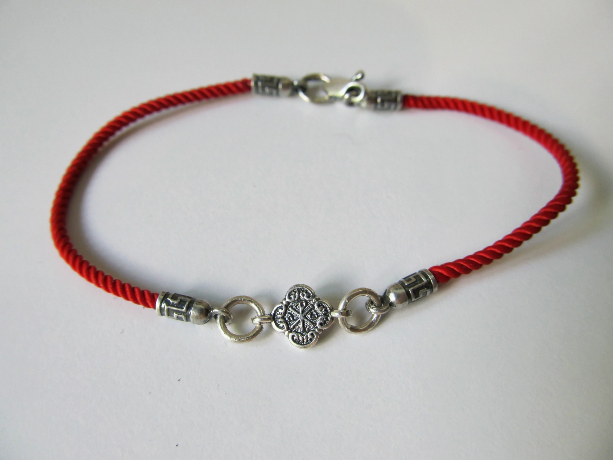 

Браслет из серебра 925° и шелка "Милан" на руку SilverArtisan 1.71269 размер 18,5