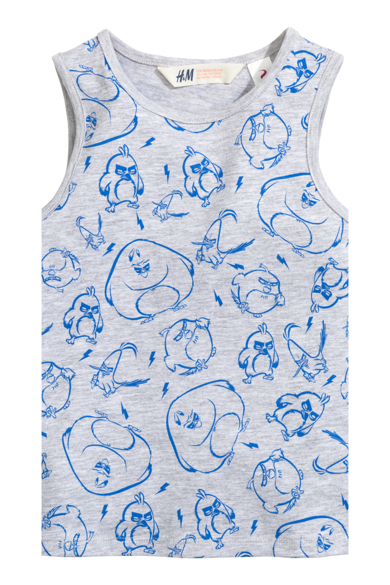 

Майка H&M 0377235001 92 СМ Серый 60553