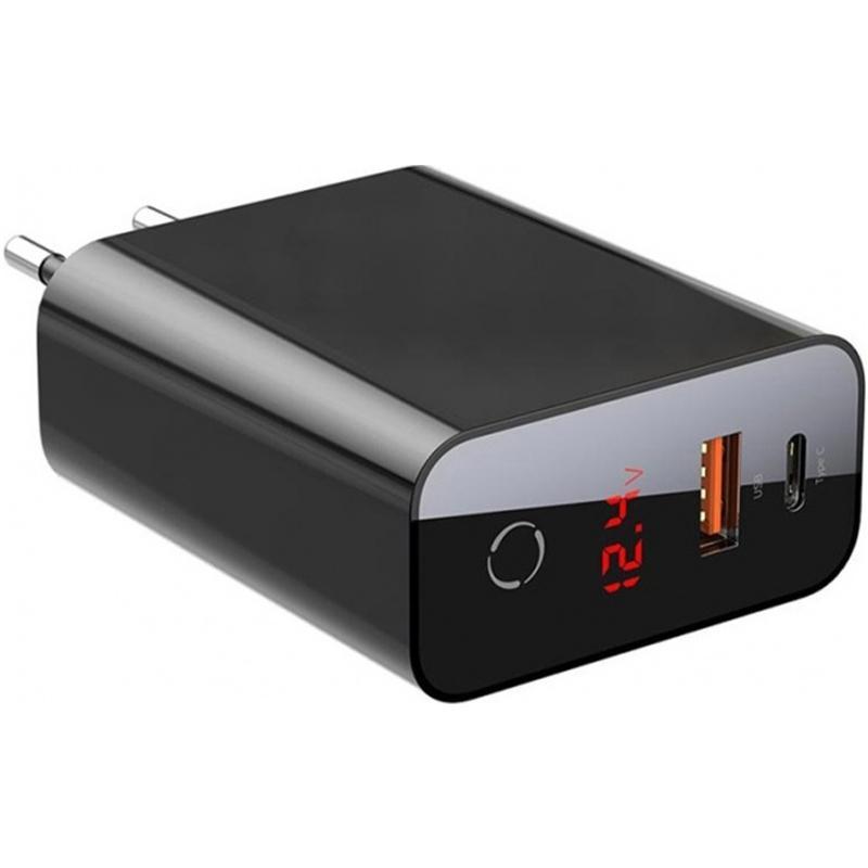 

Зарядное устройство 1USB Baseus Speed PPS Smart Shutdown + LCD (C+U) (3A) (CCFSEU907-01)