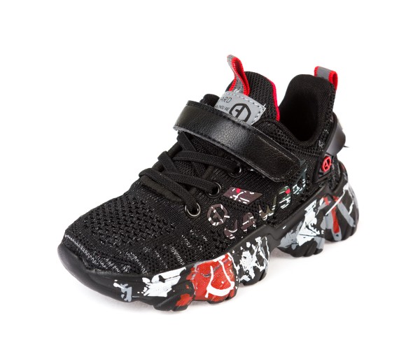 

Кроссовки Fashion L8635 черно/красн.(26-31) 29р 18.3 см