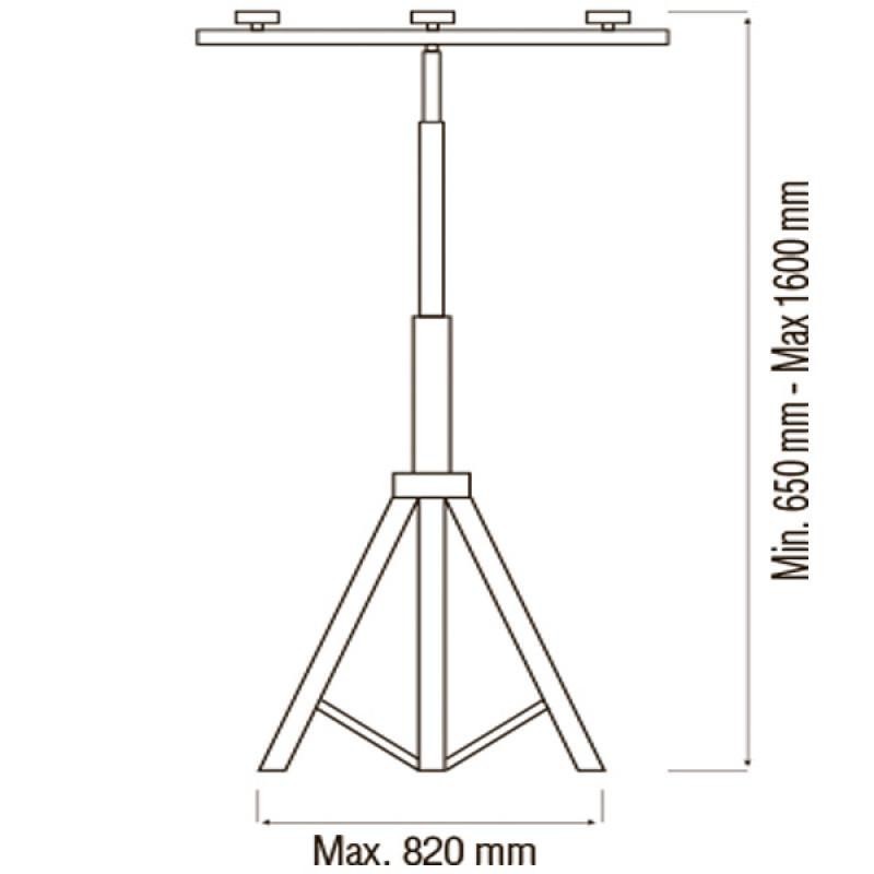 TRIPOD-SW - Стойка для прожектора на колесах | UNILITE