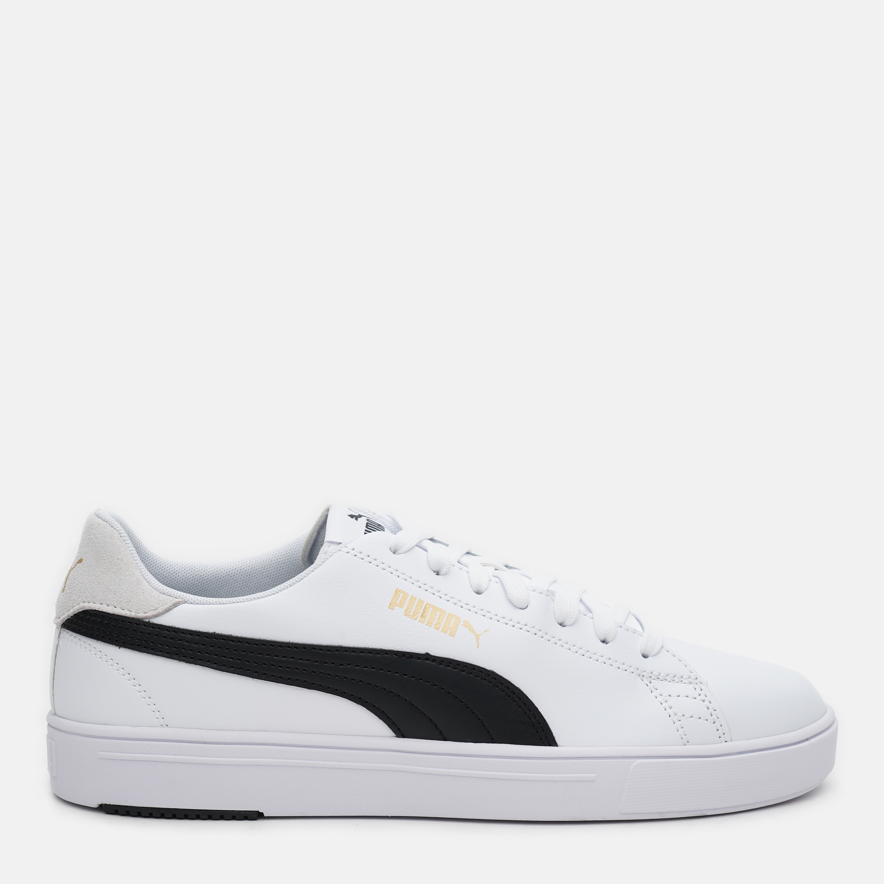 Акція на Чоловічі кеди низькі Puma Serve Pro Lite 37490208 42 (8) 27 см Puma White-Puma Black-Puma Team Gold від Rozetka