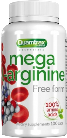

Аргинин Quamtrax Mega L-Arginine 100 капсул (8436046974531)