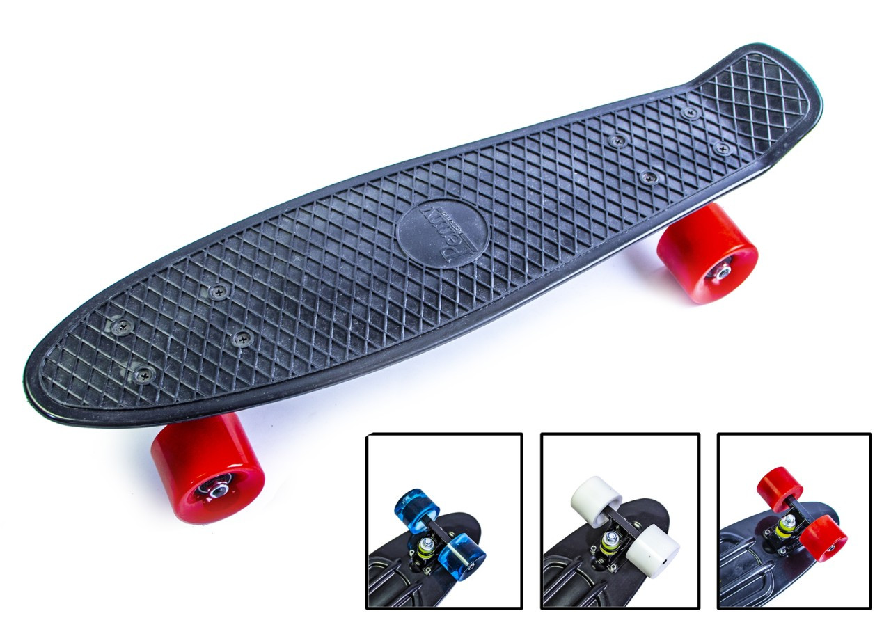 

Скейт Black Penny Board на МАТОВЫХ колесах (odsd-443)