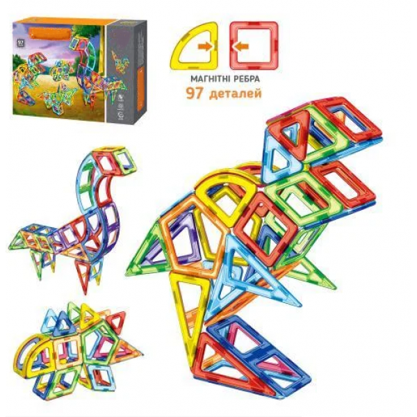 

Детский магнитный конструктор Best Toys 2003 97 деталей развивающий