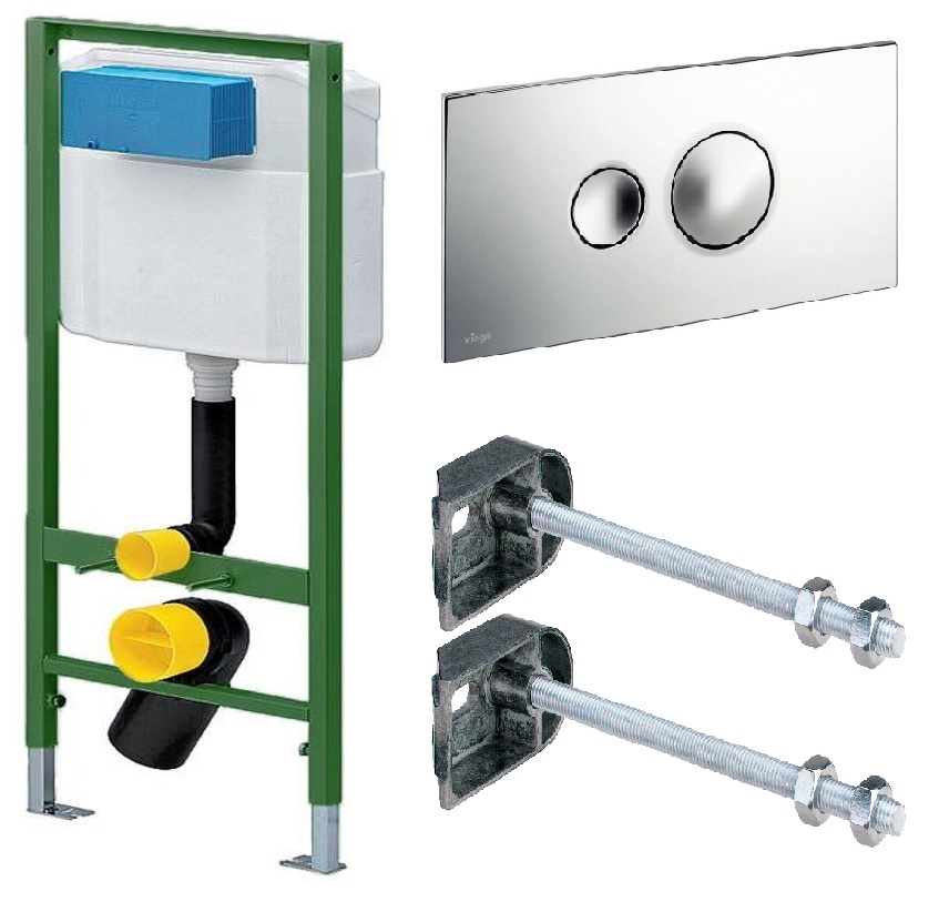 

Инсталляция VIEGA Standard 2S 713386 + кнопка смыва Visign for Style 10 596323