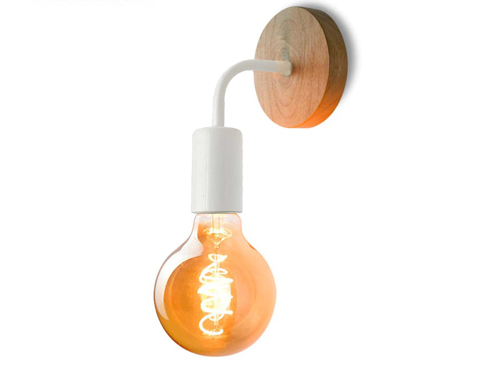 

Бра BauTech В стиле лофт E27 220 В деревянный Белый (1007-315-01)