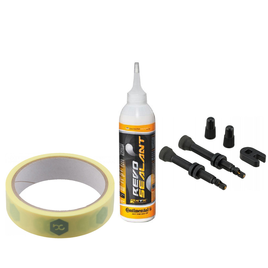 

Бесскамерный набор Continental 29mm (лента, ниппель, клей)