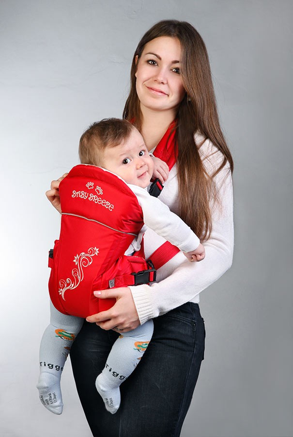 

Переноска рюкзак-кенгуру Baby Breeze 0311 Красный