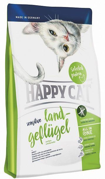 

Сухой корм HAPPY СAT Senset Land-Gefluger для кошек с курицей, 4 кг