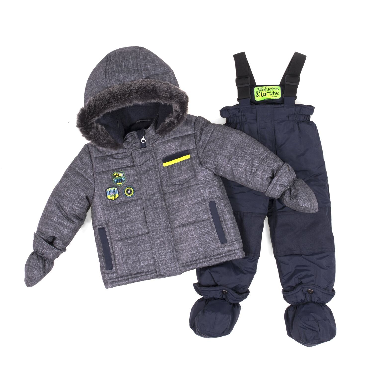 

Комплект зимний Peluche&Tartine F18M09BG Серый 1 год 80 см (F18M09BG-Stone/Navy-12m)