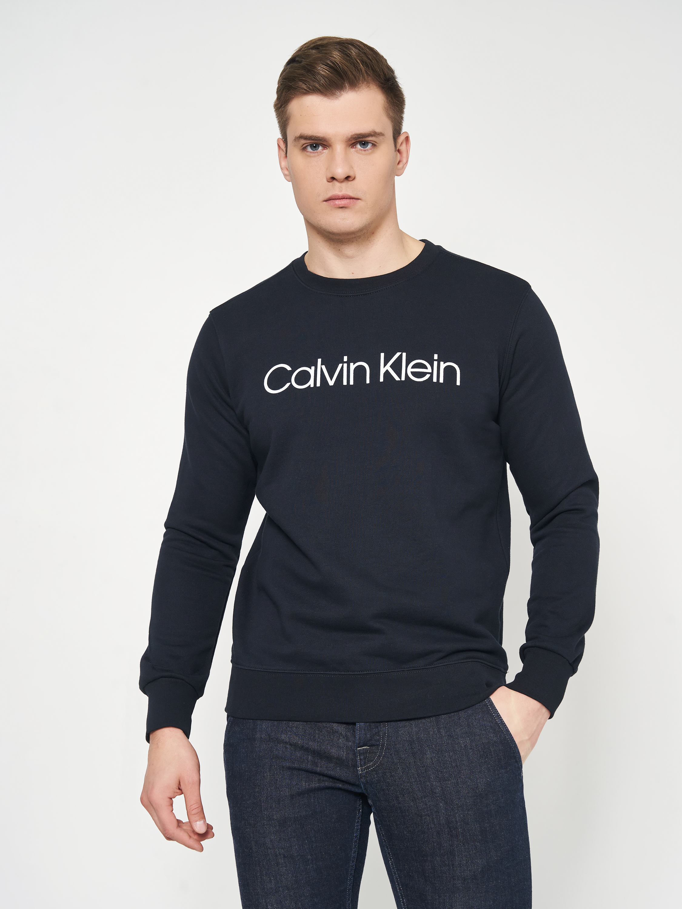 Акція на Світшот Calvin Klein Jeans 10774.1 2XL (52) Темно-синій від Rozetka