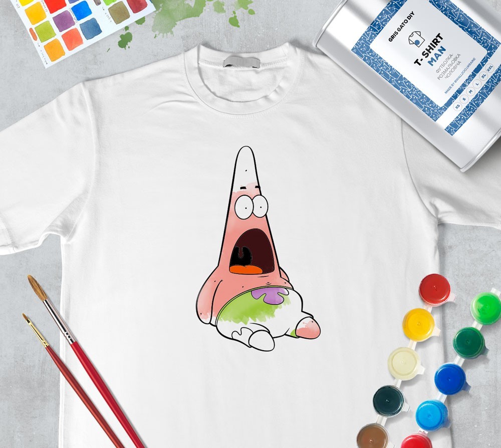 

Футболка раскраска для мужчин "Патрик Стар" Patrick Star" (+ краски) WallZoo белая, Футболка раскраска для мужчин "Патрик Стар" Patrick Star" (+ краски) WallZoo белая L