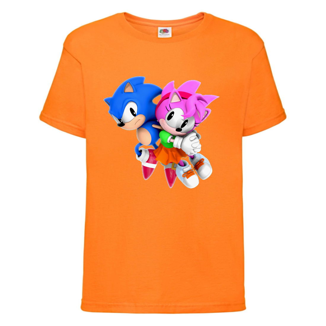 

Футболка детская Соник и Эми (SONIC) оранжевая (snc or-04) 104 см