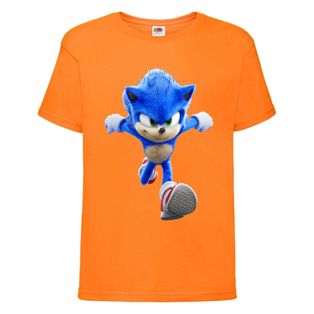 

Футболка детская Соник кроха бежит (SONIC) оранжевая (snc or-7) 104 см