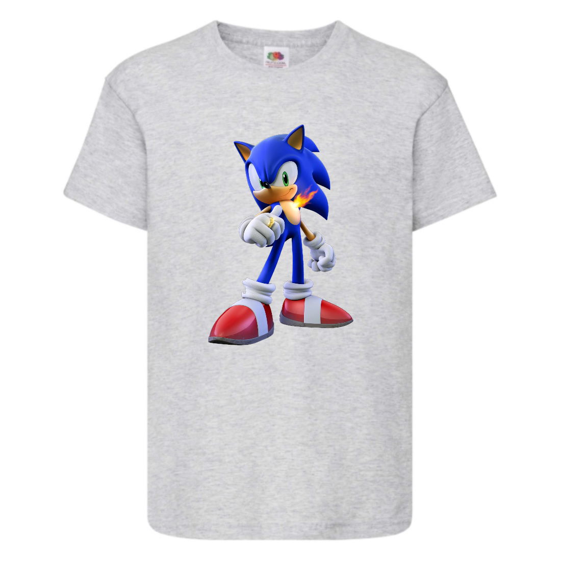 

Футболка детская Соник и пламя (SONIC) серая (snc gr-3) 104 см
