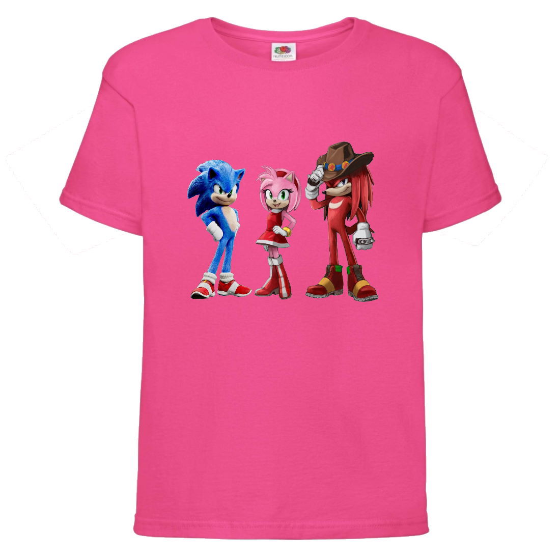 

Футболка детская Соник 3 героя (SONIC) розовая (snc pnc-6) 104 см