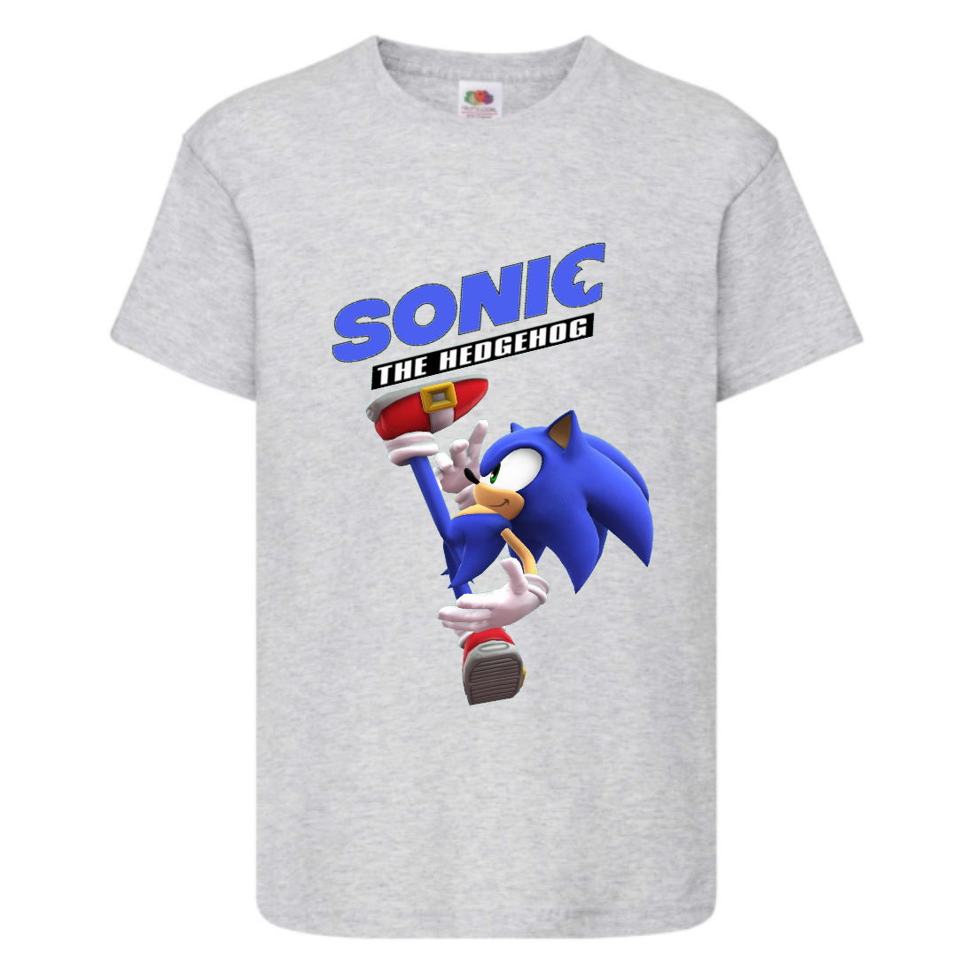 

Футболка детская Соник удар ногой (SONIC) серая (snc gr-1) 104 см