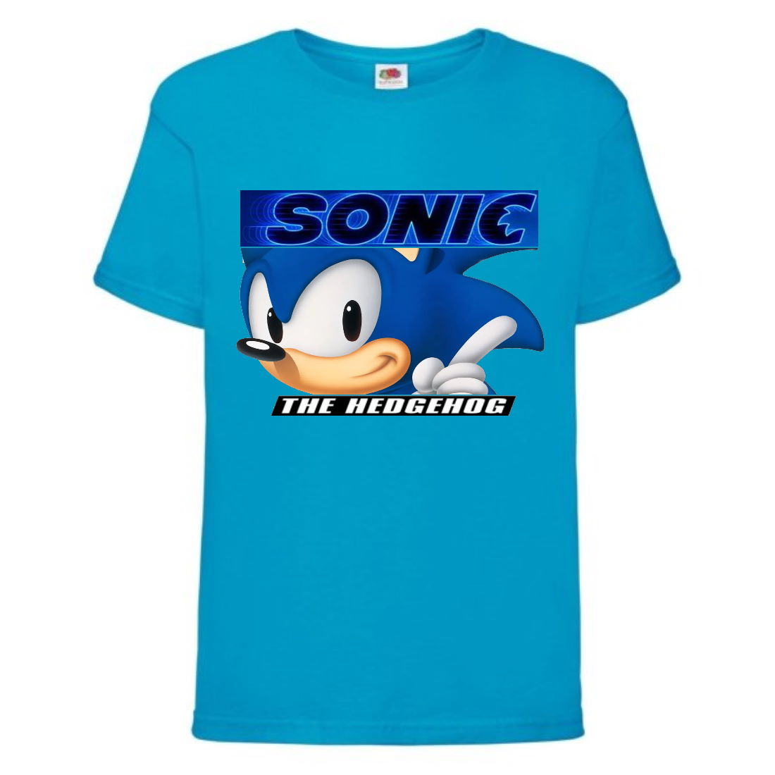 

Футболка детская Соник лицо (SONIC) синяя (snc blu-4) 104 см