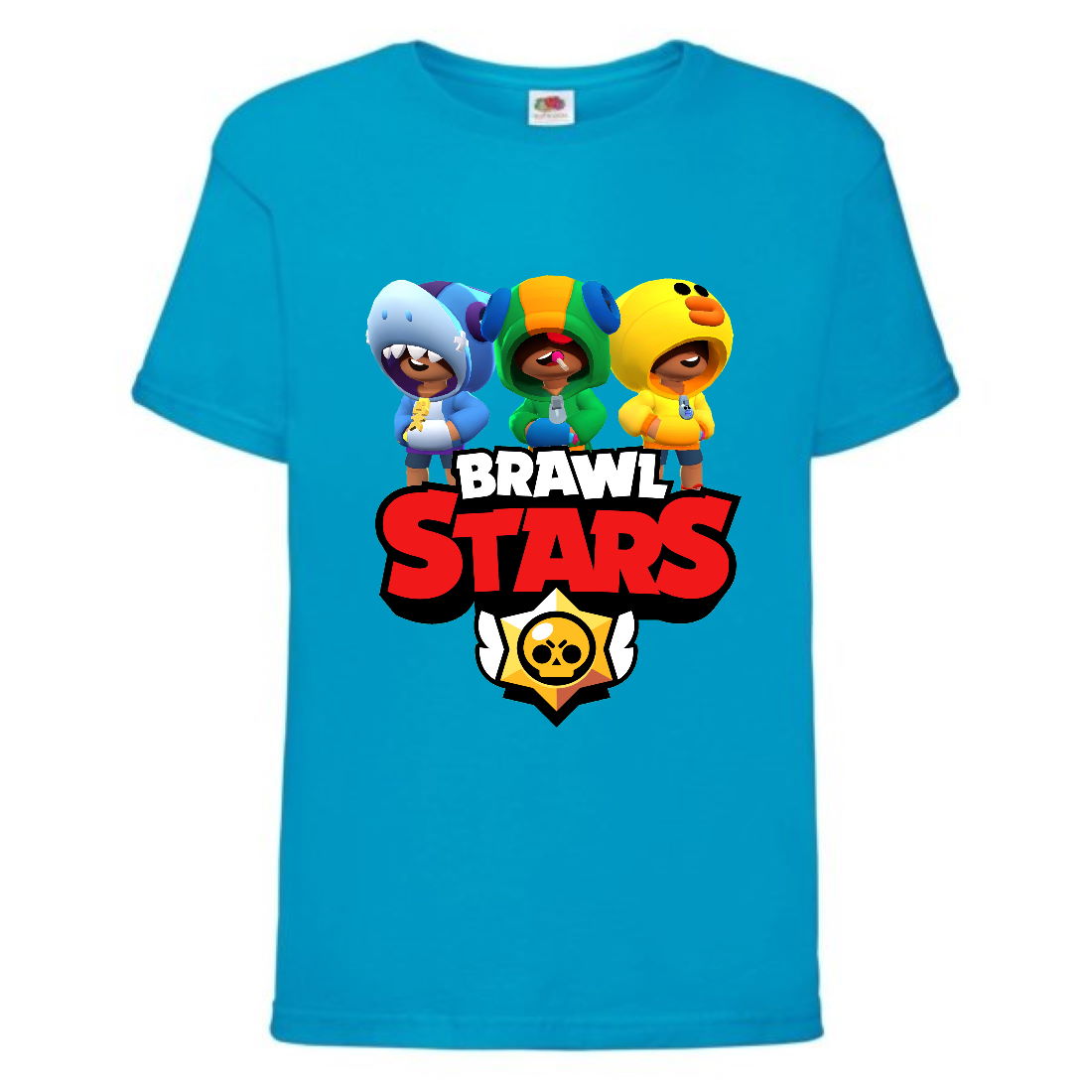 

Футболка детская Бравл Старс Все Герои (Brawl Stars All Hero) голубая (BS blu-2) 104 см
