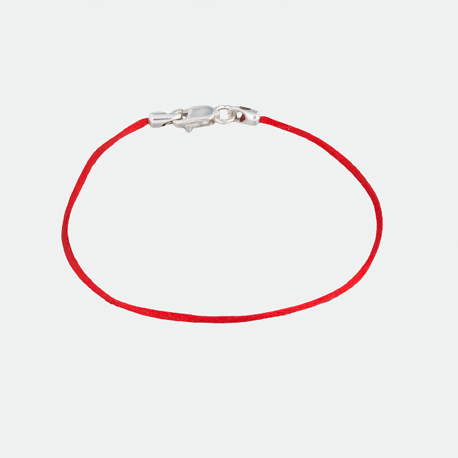 

Шнурок на руку с серебряным замком Jewel-case Красный 4101-kr 16.0