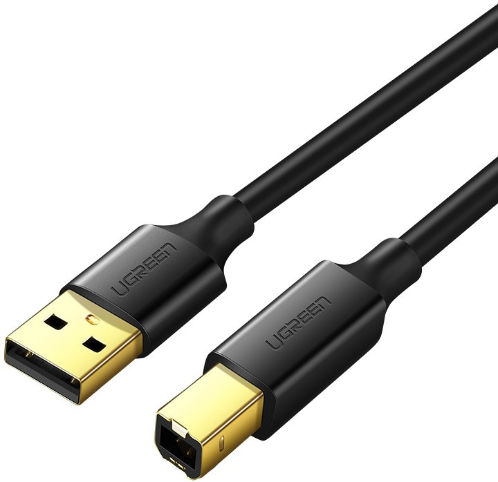 

Кабель синхронизации Ugreen US135 USB-A 2.0 - USB-B 2.0 Cable 2 м Black