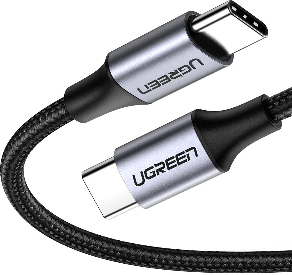 

Кабель синхронизации Ugreen US261 USB Type-C - USB Type-C Aluminum Shell 1 м Black-Gray