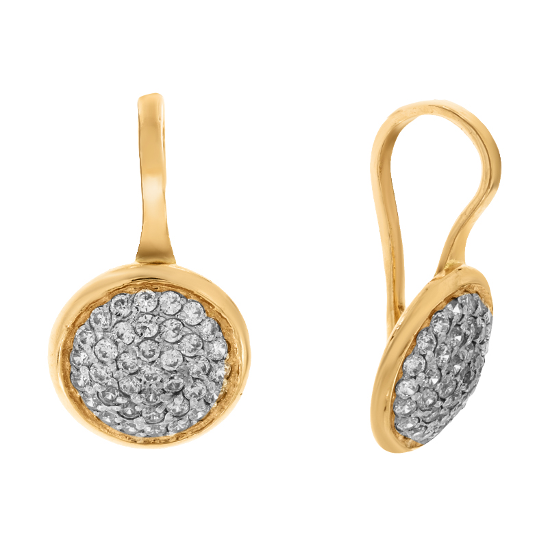 

Серьги с петельчатым замком Diamant с1789