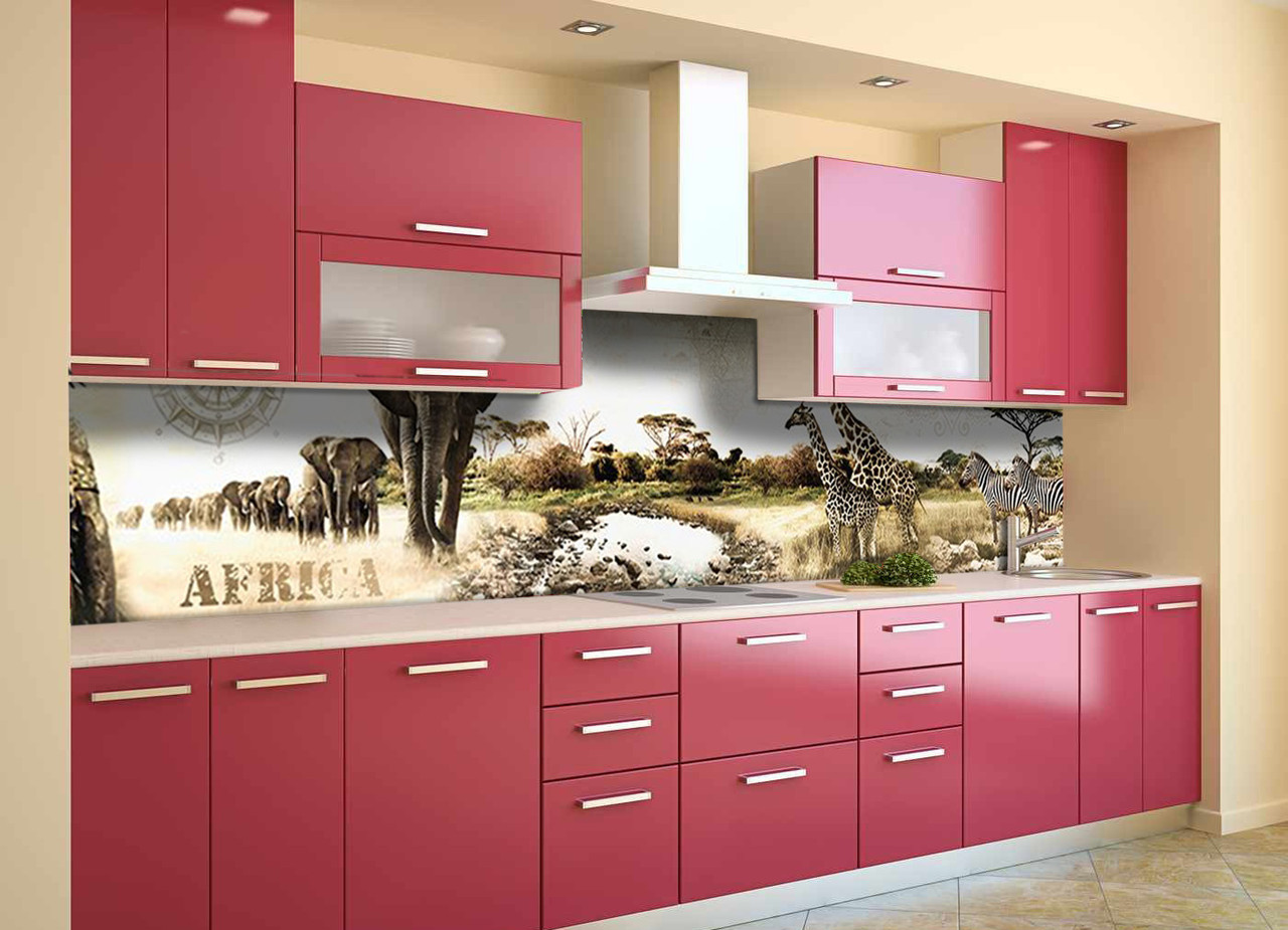 

Наклейки кухонный фартук Zatarga "Африка " 650х2500 мм коричневый