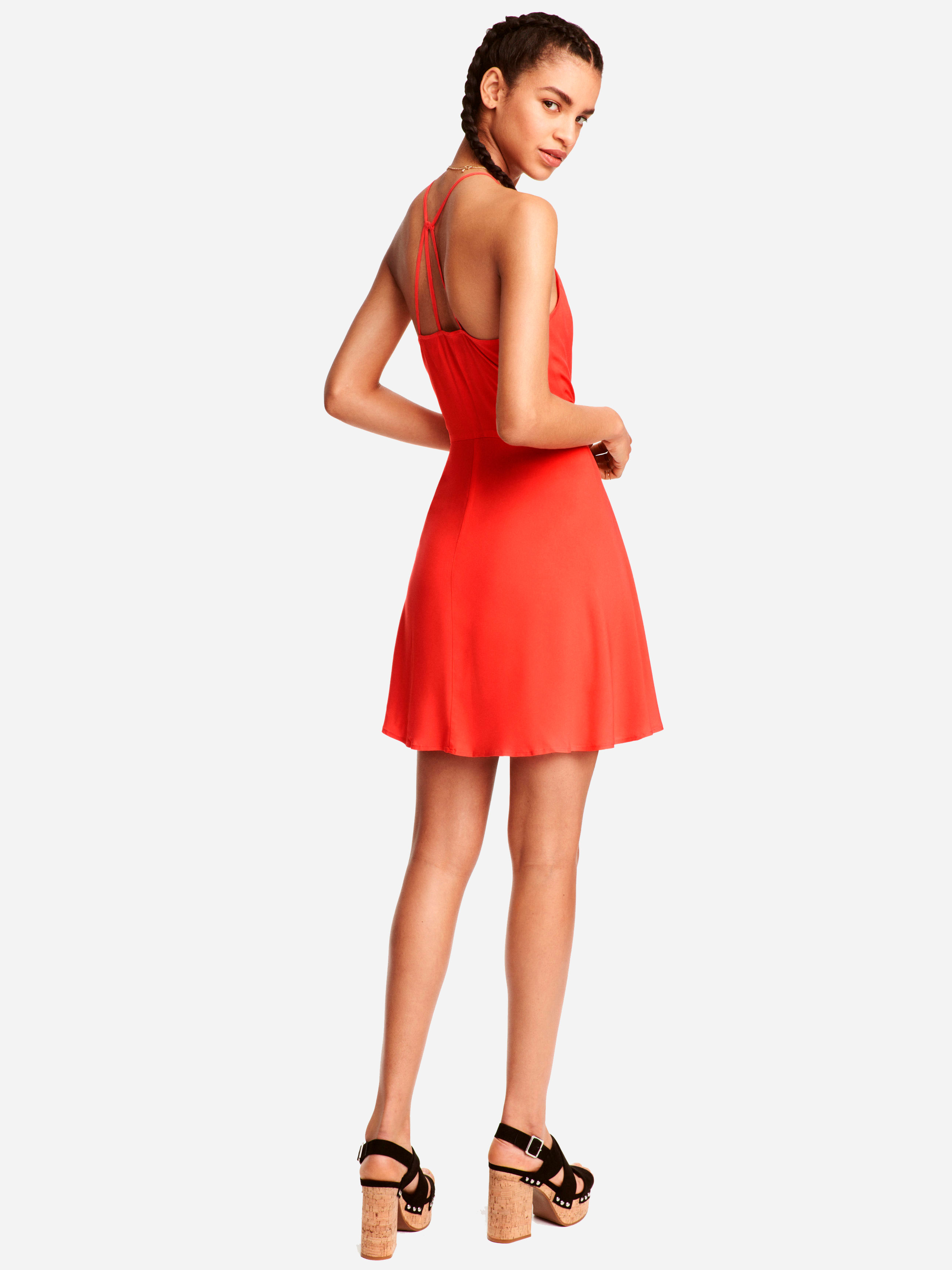 

Платье H&M 4011494 32 Коралловое