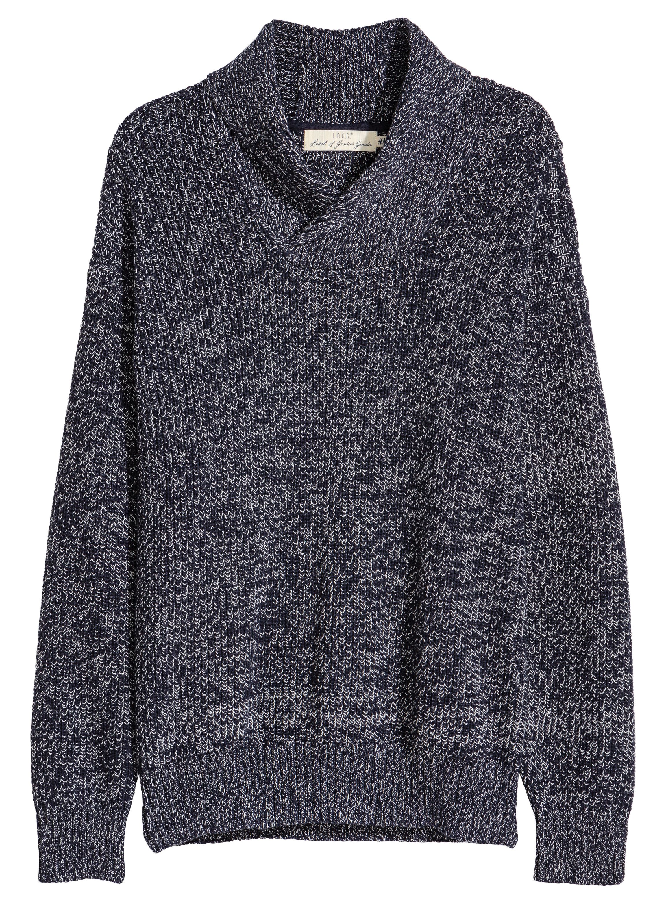 

Свитер H&M 5389776 XS Синий меланж