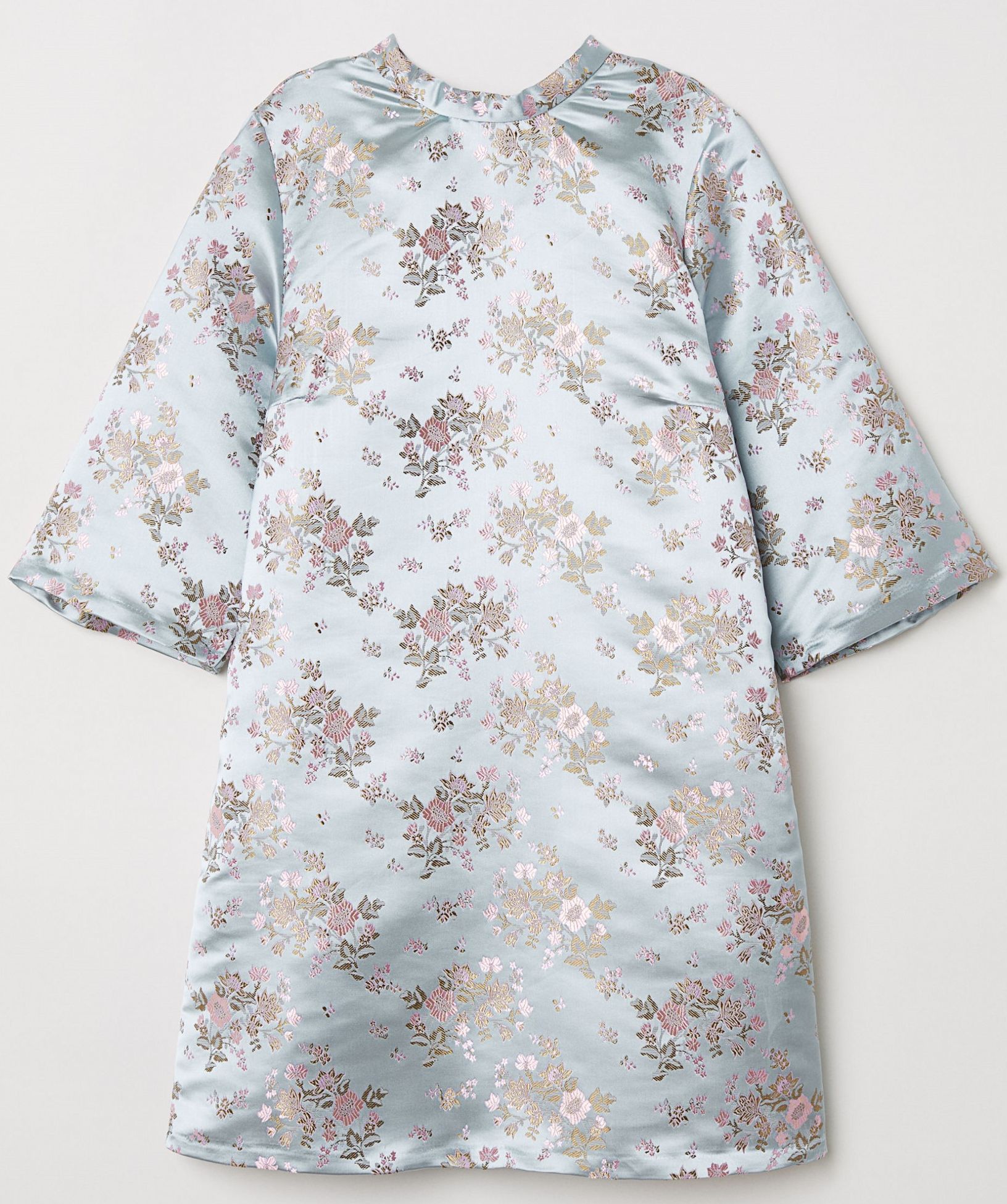 

Платье H&M 6195627 38 Светло-серое с голубым