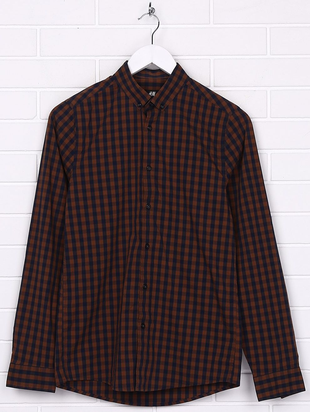 

Рубашка H&M nasn07 XS Коричневая