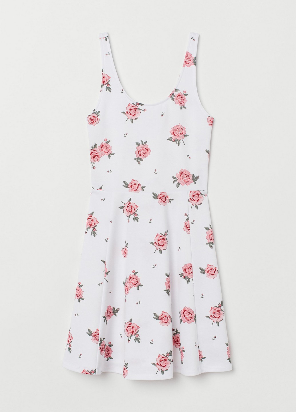 

Платье H&M 44 Белый 0681180_розы