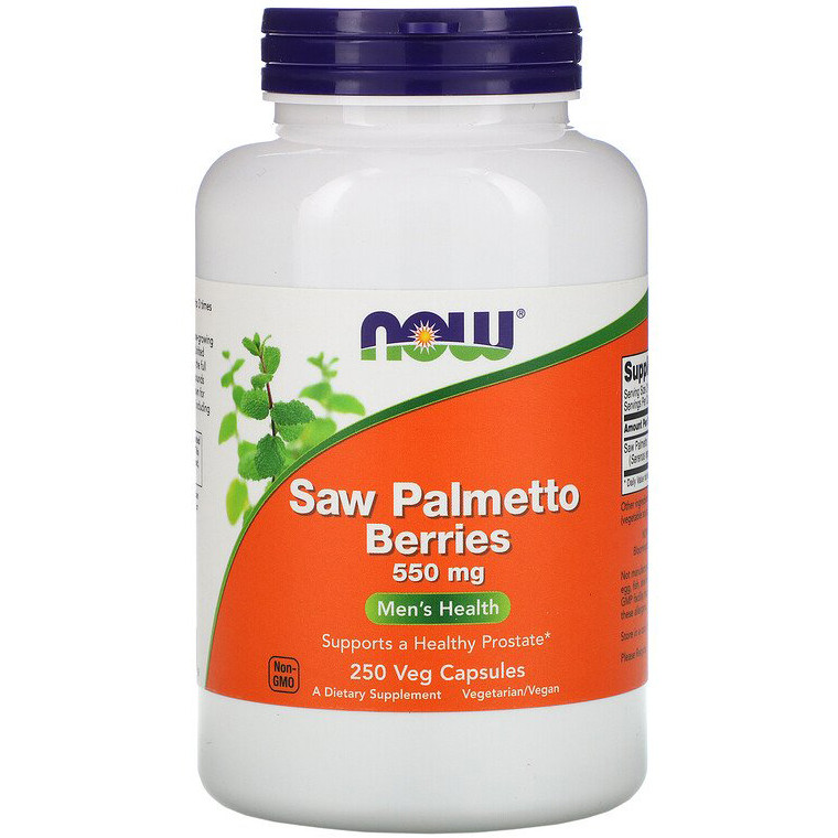 Ягоды пальмы сереноа NOW Foods "Saw Palmetto Berries" для мужского ...