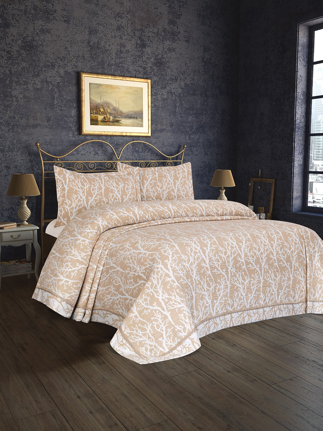

Покрывало Tropik Home Pandora Bamboo Bej 1228-5 240x260