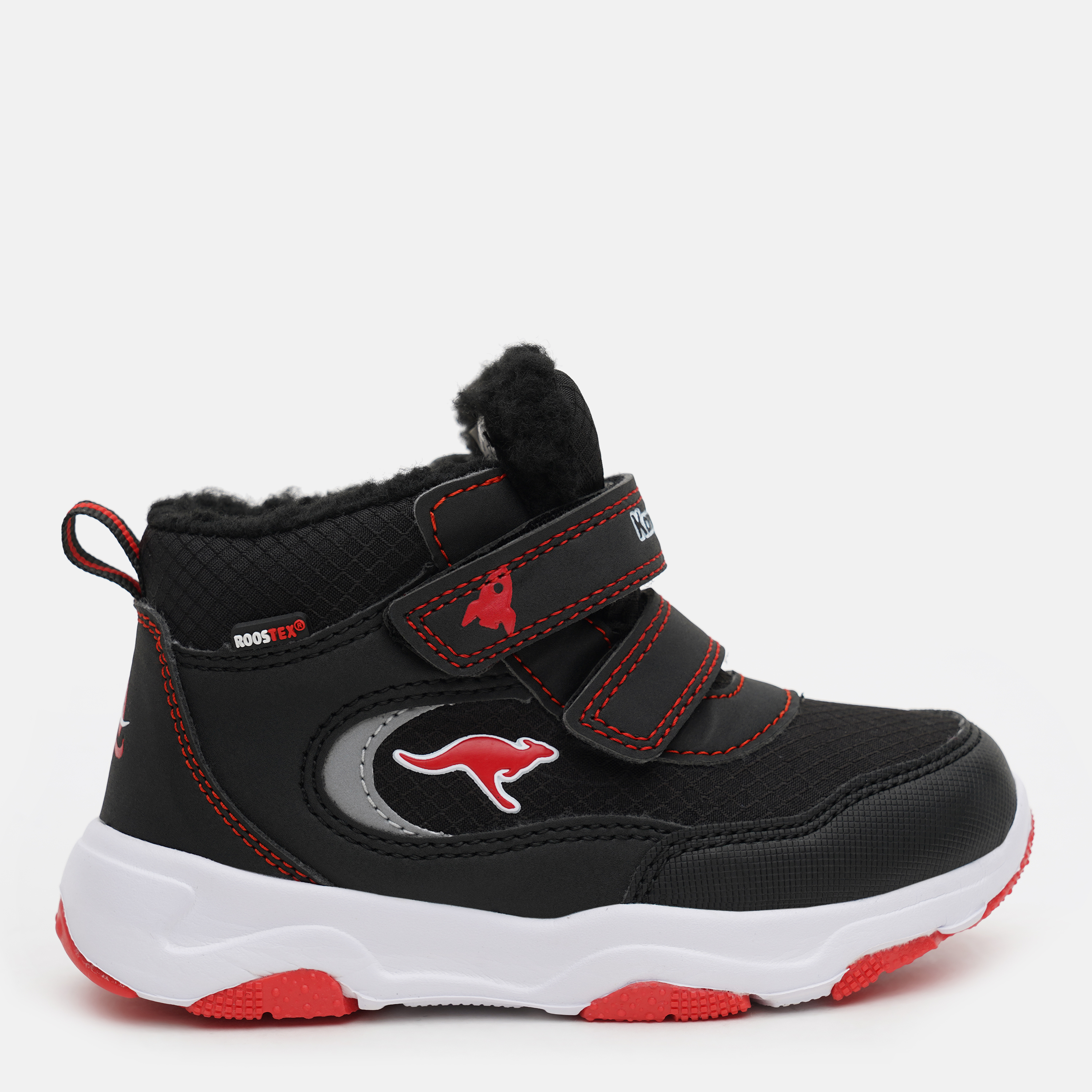Акція на Дитячі зимові черевики для хлопчика Kangaroos 02221-5053-27 27 Чорний/Вогненно-червоний від Rozetka