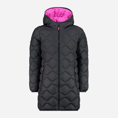 Акція на Дитяче зимове пальто для дівчинки CMP Kid G Coat Fix Hood 32Z1145A-U911 116 см Чорне від Rozetka